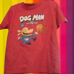 Dog Man T-Shirt, boys size 8